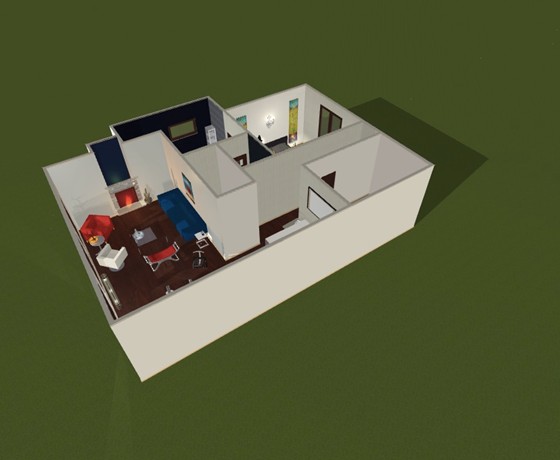 Interiors: 1 bedroom apartment 