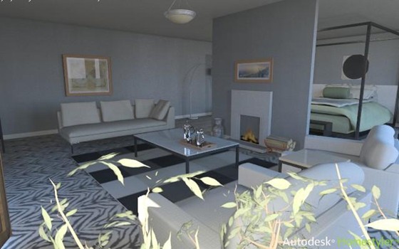 Interiors: master bedroom