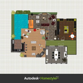 Interiors: living room